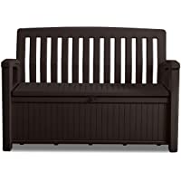 Keter Baúl Patio Bench de resina- 227 litros- 132-7 x 63-5 x 89-5 cm- grafito